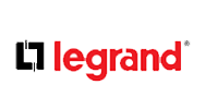 Logo Legrand chez les-metalliers-de-demain à Levignac-toulouse-agen, design épuré moderne fond blanc,